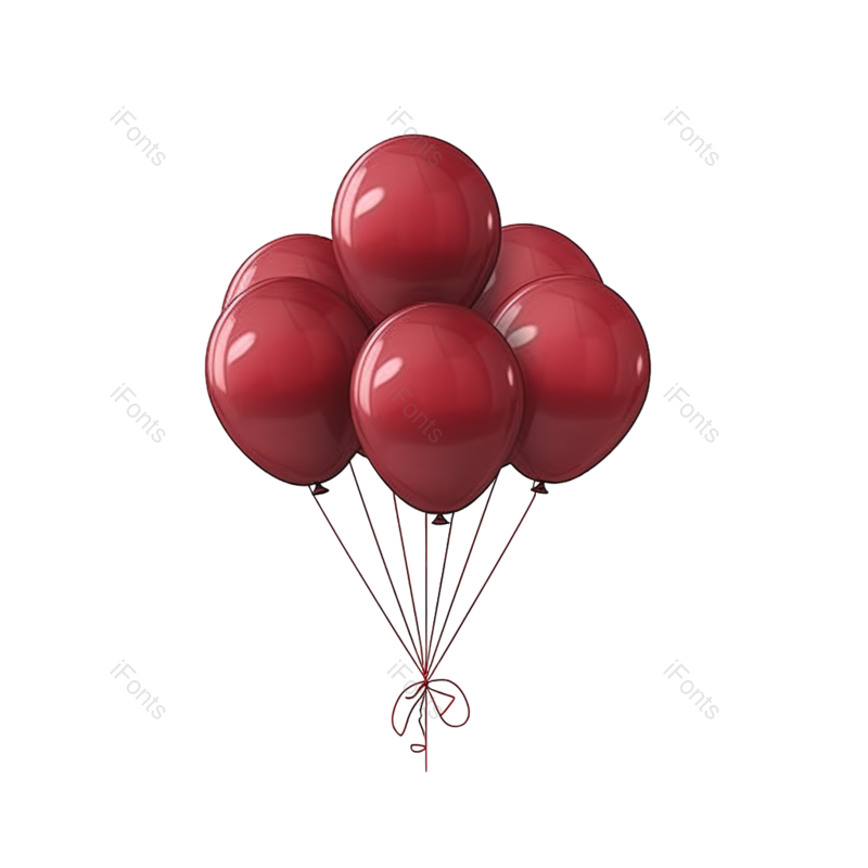 插图图片,节日元素,卡通PNG,节日气球免抠素材